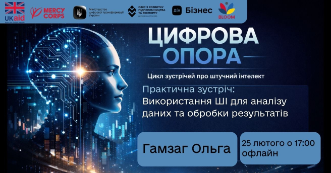 Практична зустріч: використання штучного інтелекту для аналізу даних та обробки результатів